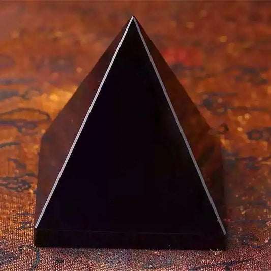 Pyramide Pierre de Protection Noire Shungite Reiki