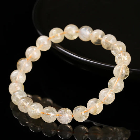 Bracelet Perles de Citrine – Reiki & Énergie