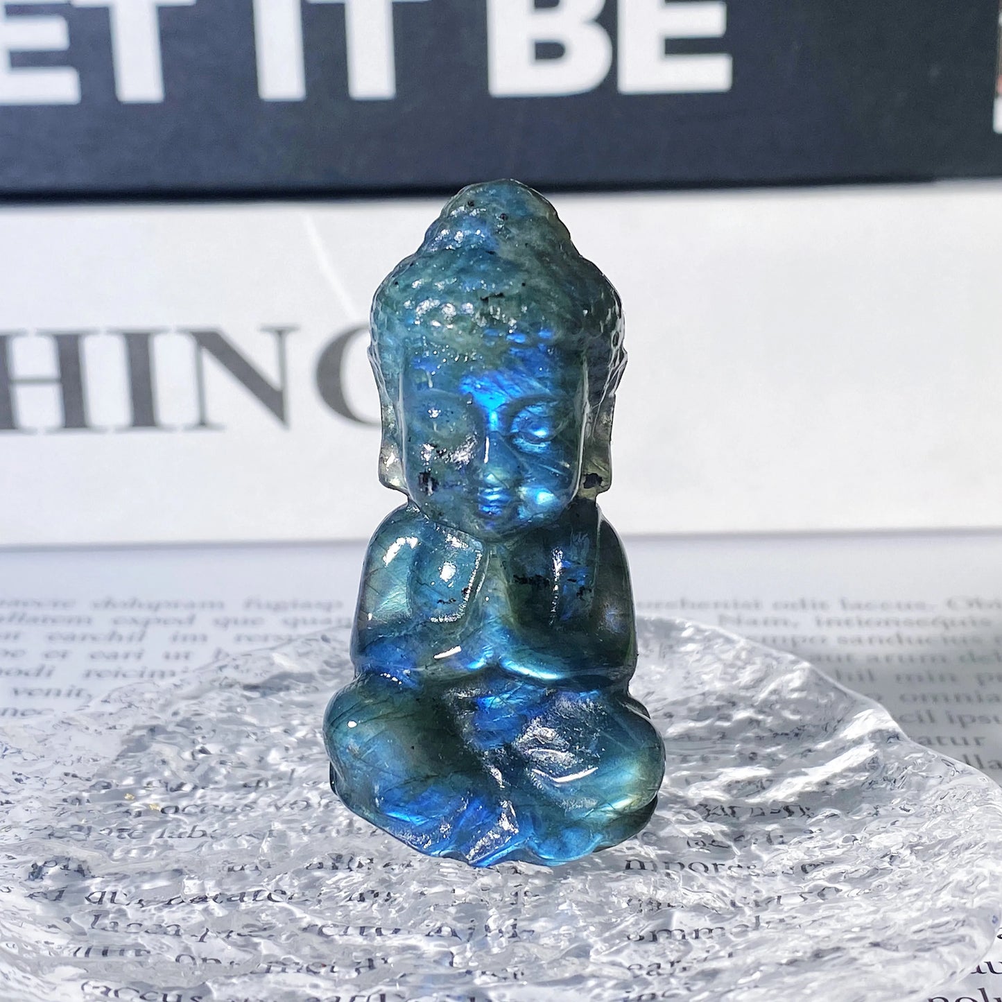 Pierre Buddha Labradorite – Cristal Poli & Cadeau Spirituel