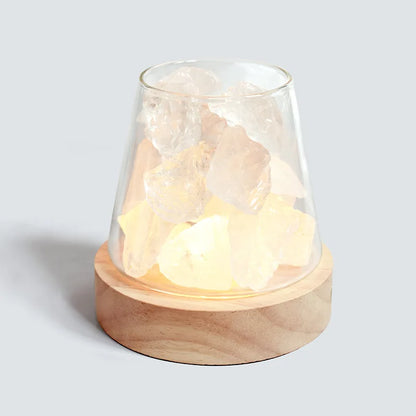 Lampe de Table Sel de l’Himalaya – Diffuseur & Déco