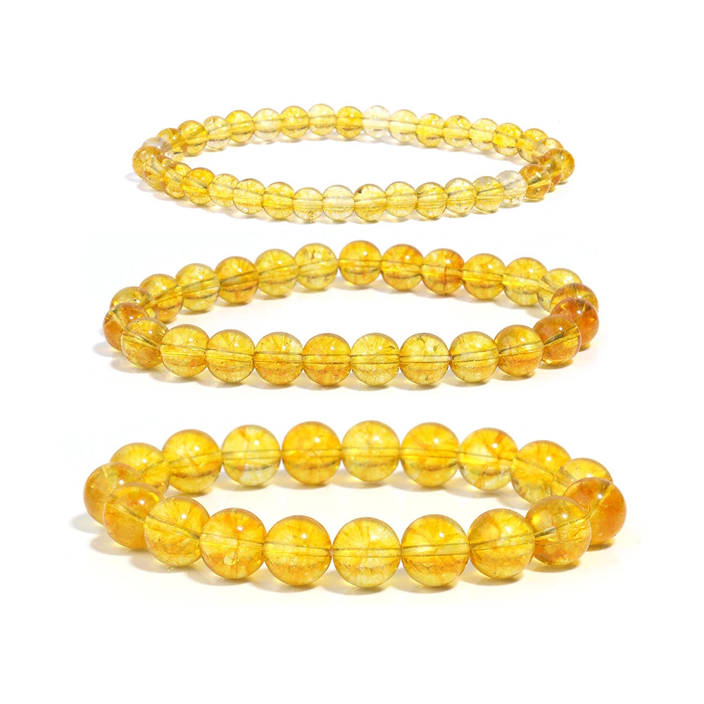 Bracelet Citrine – Quartz, Agate & Énergie