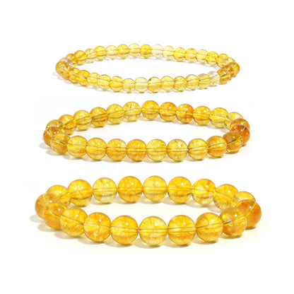 Bracelet Citrine – Quartz, Agate & Énergie