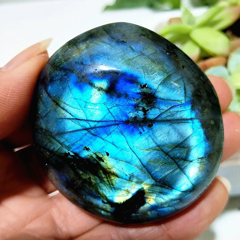 Pierre de Paume Labradorite Jaune – Feng Shui