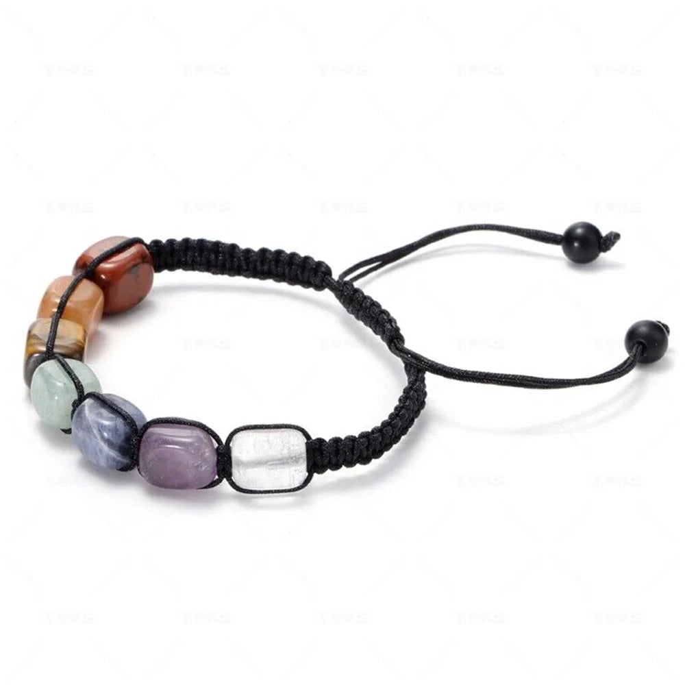 Bracelet 7 Chakras – Tressé & Reiki