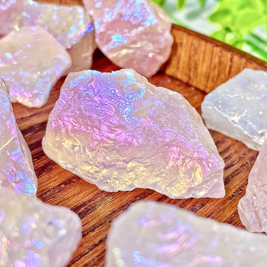 Pierre Brute Quartz Rose Aura