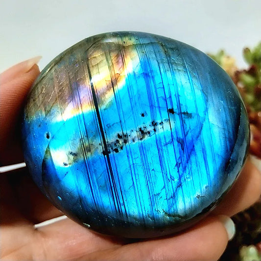 Pierre de Paume Labradorite Jaune – Feng Shui