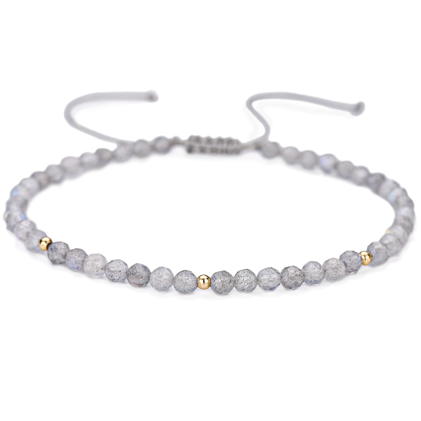 Bracelet Labradorite 3 mm – Fin et Ajustable