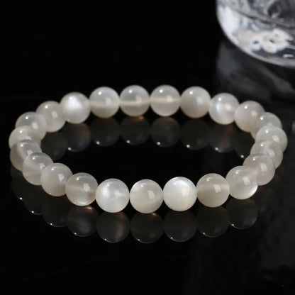 Bracelet Mala Pierre de Lune – Équilibre & Méditation