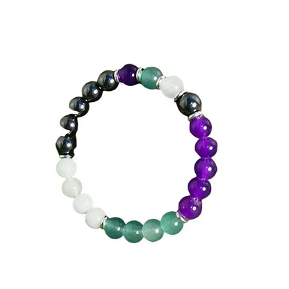 Bracelet Multi-Pierres – Fluorite & Améthyste