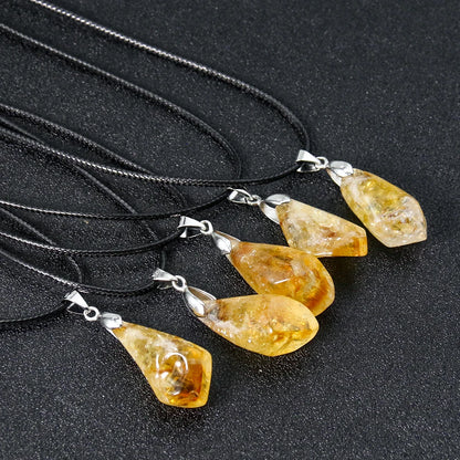 Collier Choker Citrine Quartz – Énergétique