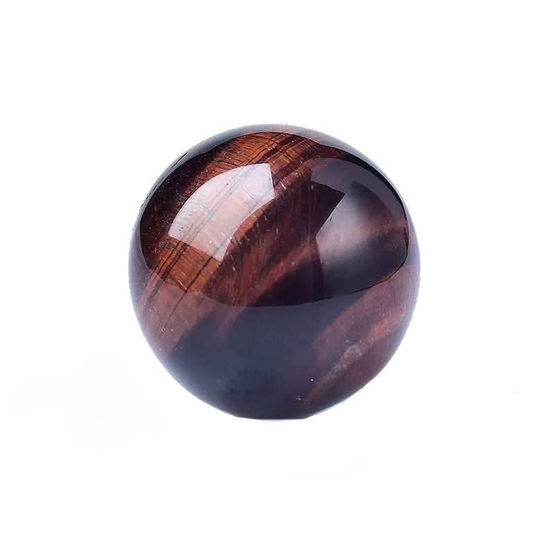 Sphère Œil de Tigre Rouge – Reiki & Décoration