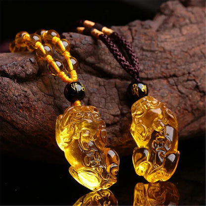 Collier Pixiu Citrine – Porte-Bonheur