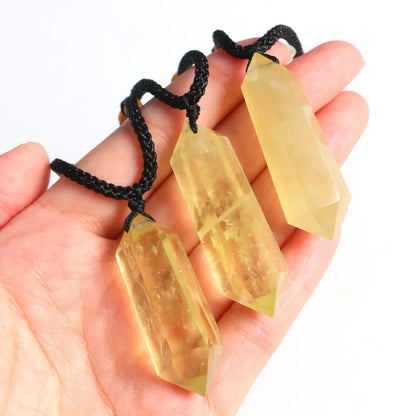 Collier Pointe Citrine – Reiki Énergie