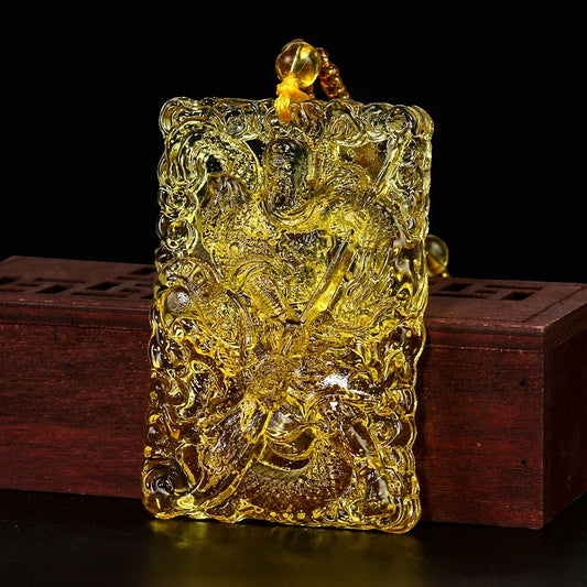 Collier Guan Yu Citrine – Porte-Chance