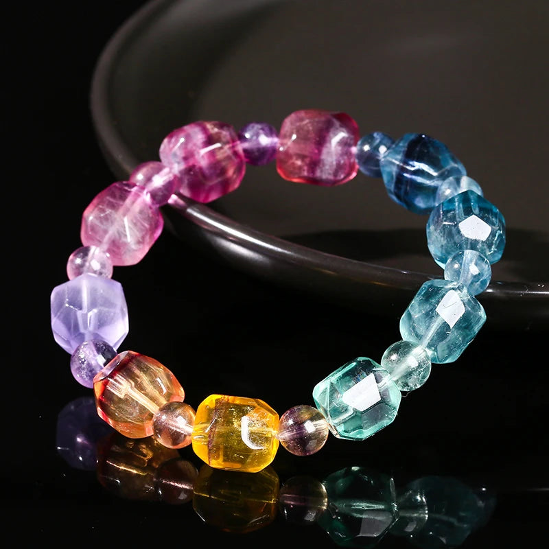 Bracelet Fluorite Multicolore – Reiki