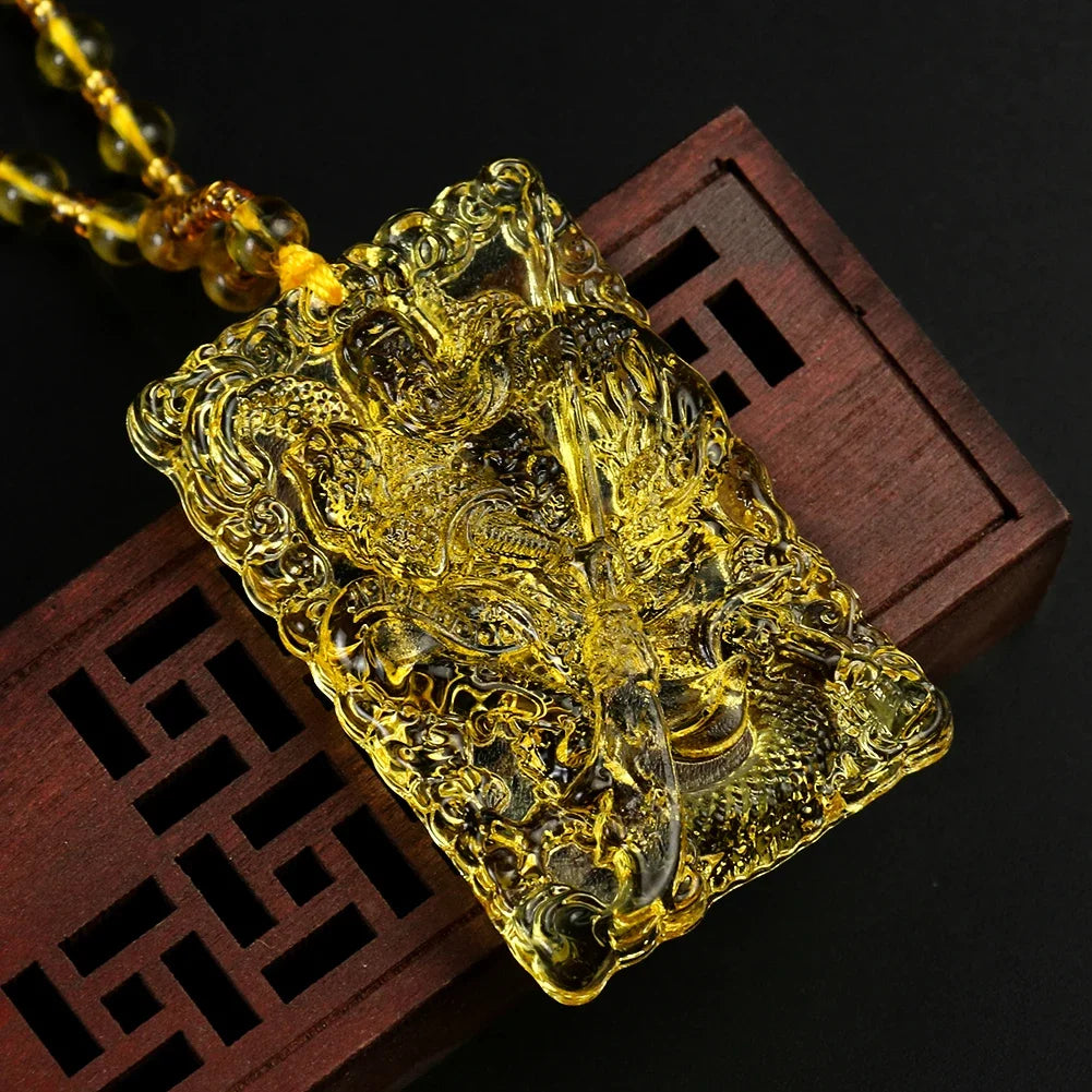 Collier Guan Yu Citrine – Porte-Chance