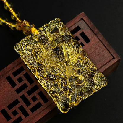 Collier Guan Yu Citrine – Porte-Chance