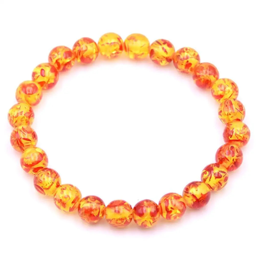 Bracelet Ambre Élastique