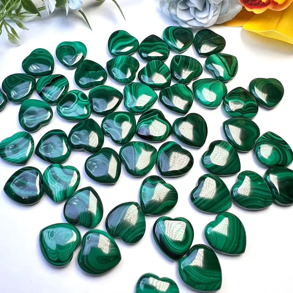 Cœur Pierre Malachite – Reiki & Décoration