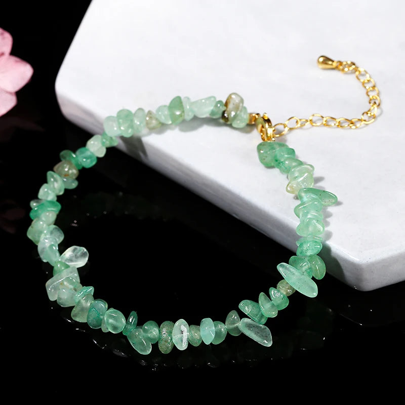 Bracelet Aventurine Verte – Ajustable