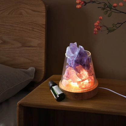 Lampe de Table Sel de l’Himalaya – Diffuseur & Déco