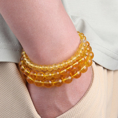 Bracelet Citrine – Quartz, Agate & Énergie