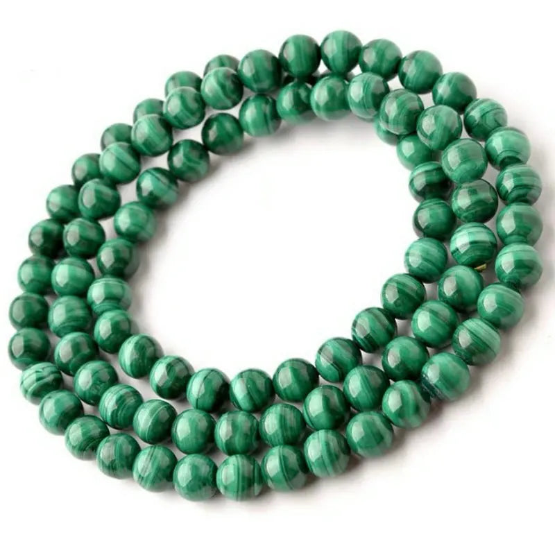 Bracelet Malachite 6/8/10 mm – Bien-Être