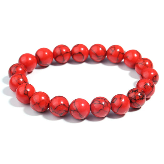 Bracelet Turquoise Rouge – Yoga & Méditation