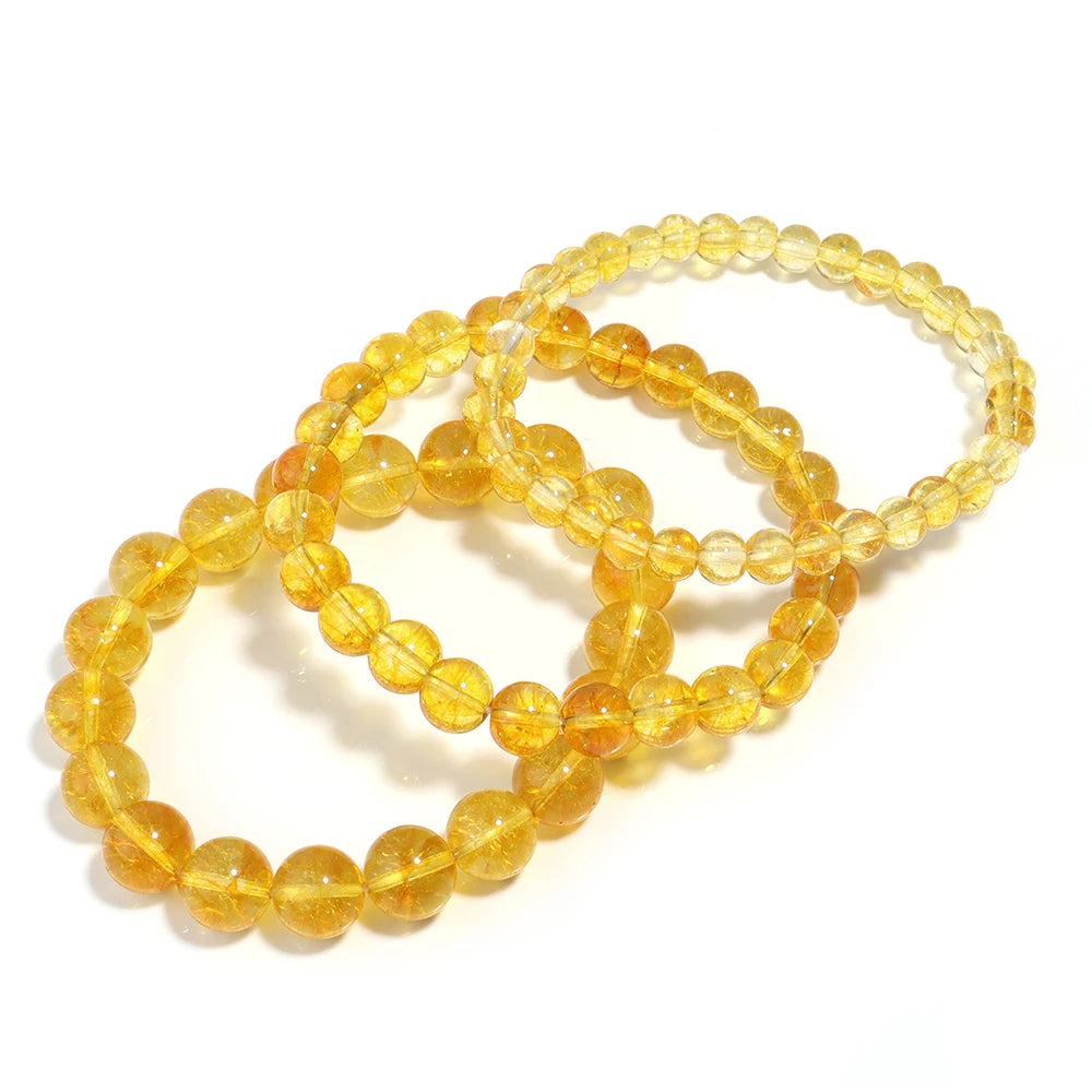 Bracelet Citrine – Quartz, Agate & Énergie