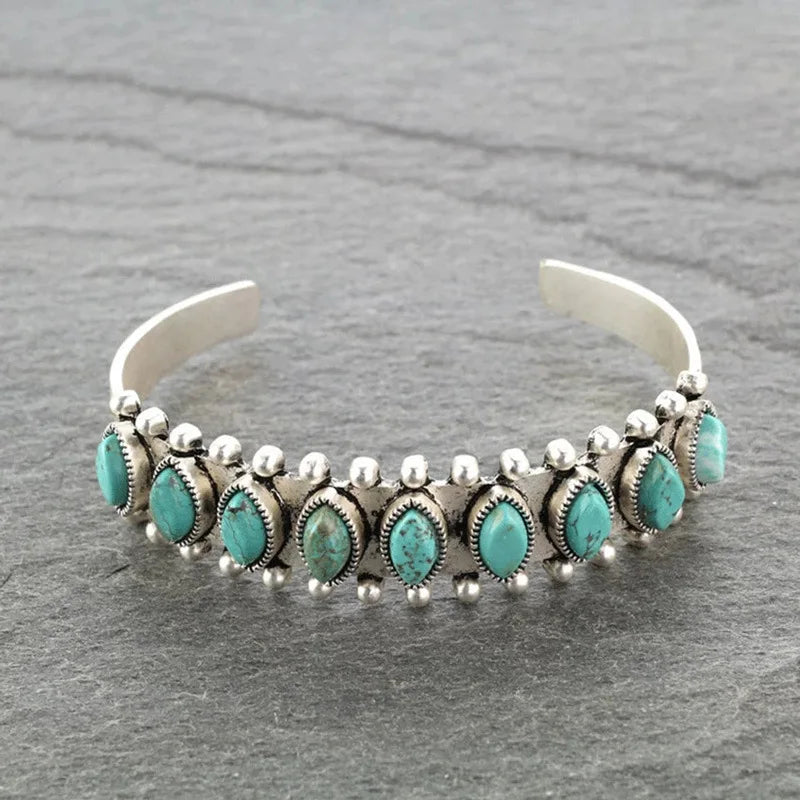 Bracelet Turquoise Tibétain – Style Bohème