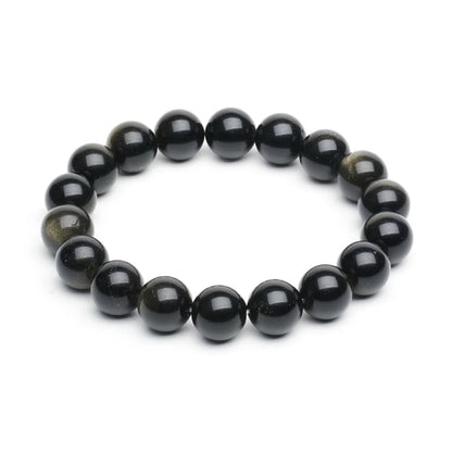 Bracelet Obsidienne Dorée – Mode & Méditation